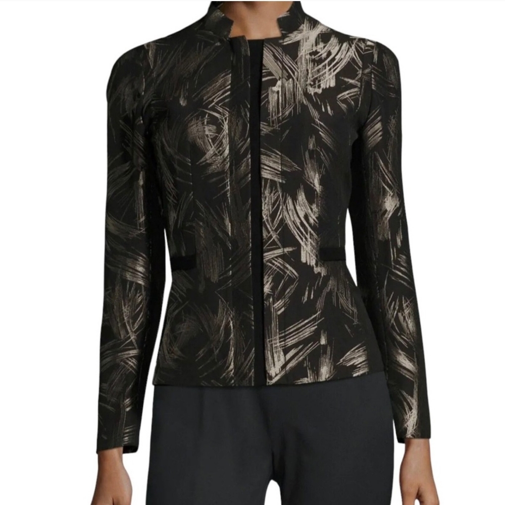 Lafayette 148 New York Black and Gold Blazer